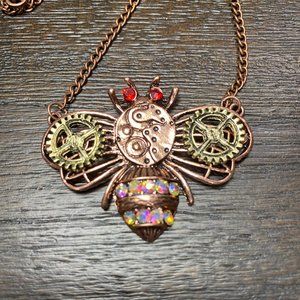 Mechanical Bee Necklace